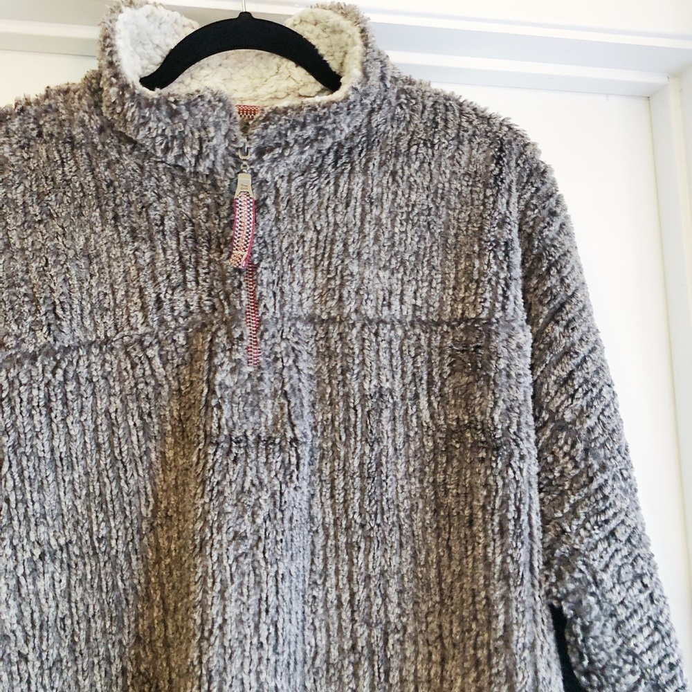 True Grit Frosty Cord Pile Sherpa Sweater Medium - Picture 6 of 7